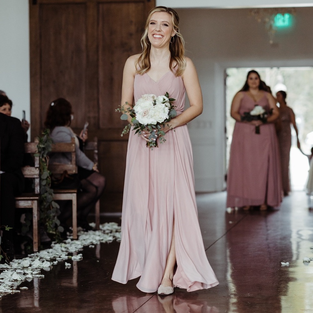 AZAZIE Dusty Rose Bridesmaid Dress size A4